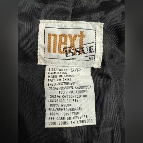 Next Issue Pleather Vest Black Size Small EUC - Picture 8 of 9